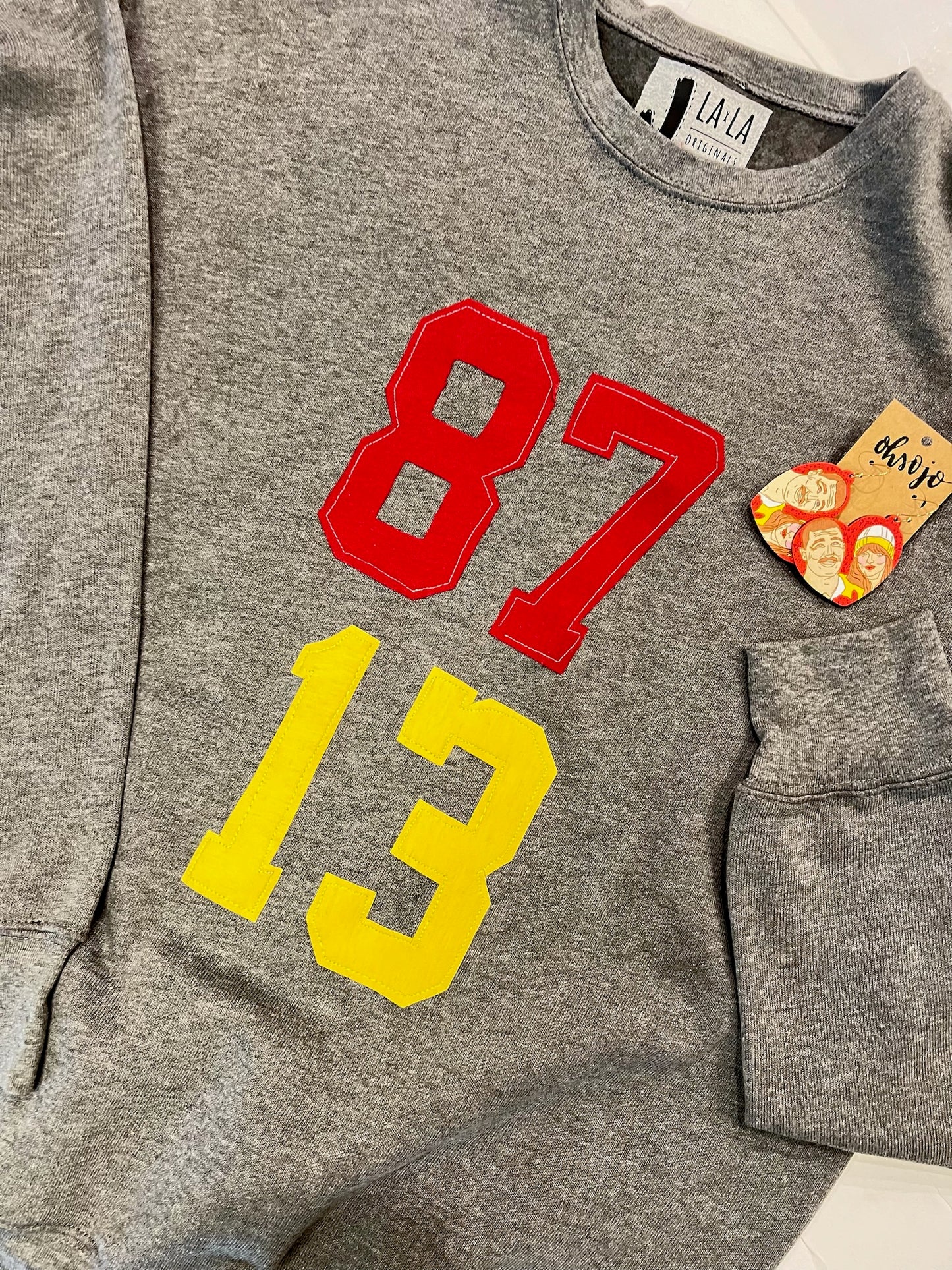 Adult 87 13 SWIFTIE Vintage Grey Sweatshirt