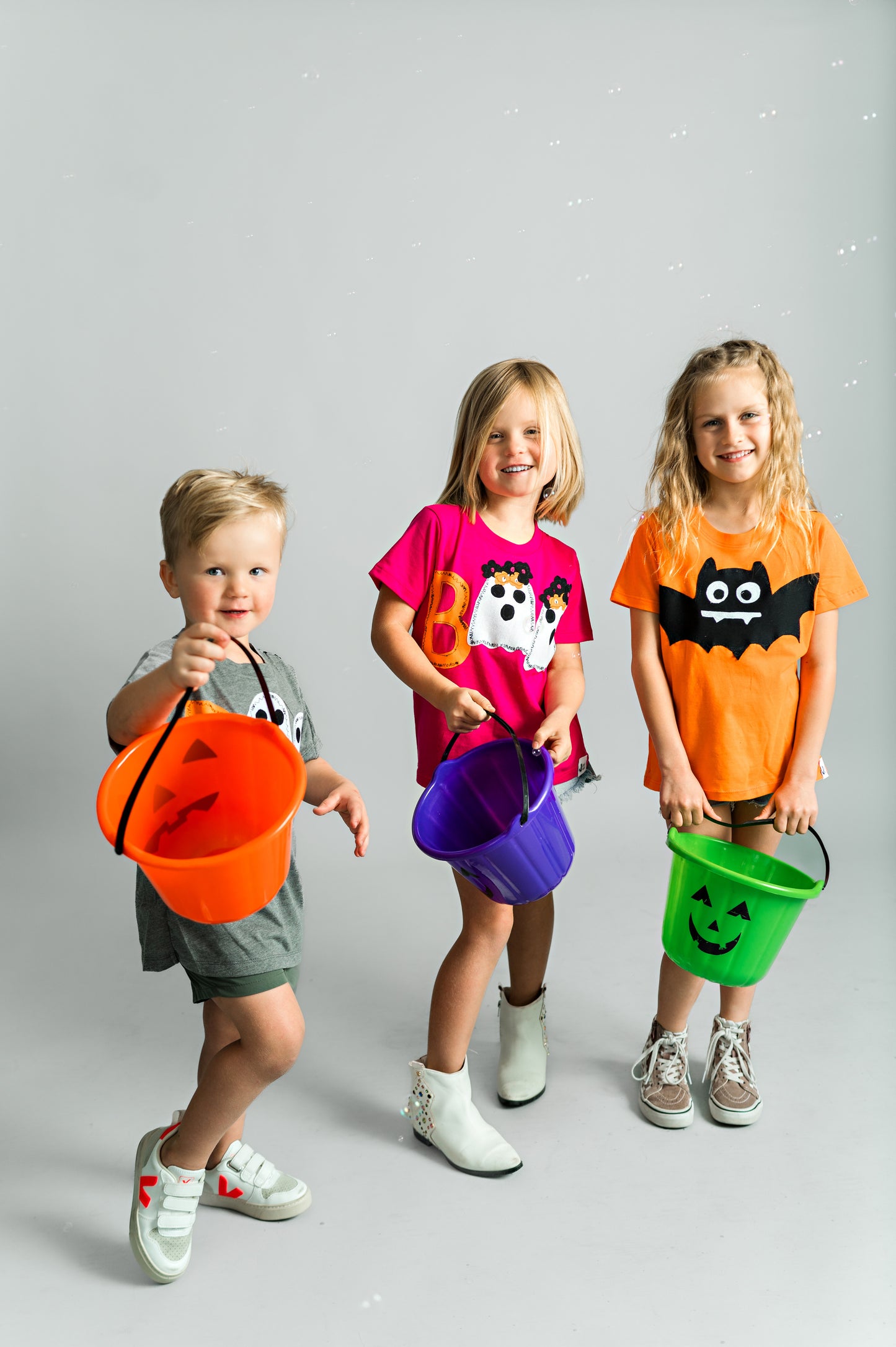 Kid's Halloween BOO grey T-Shirt