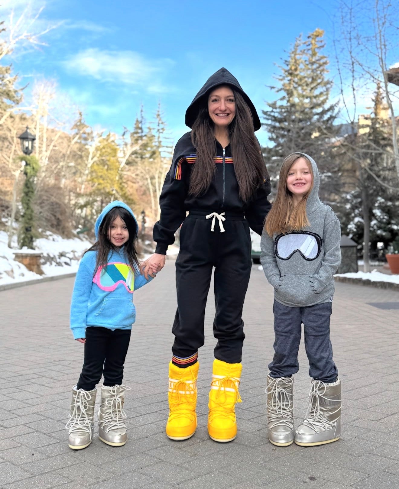 Kid's SKI MASK Pullover Hooded Sweatshirt