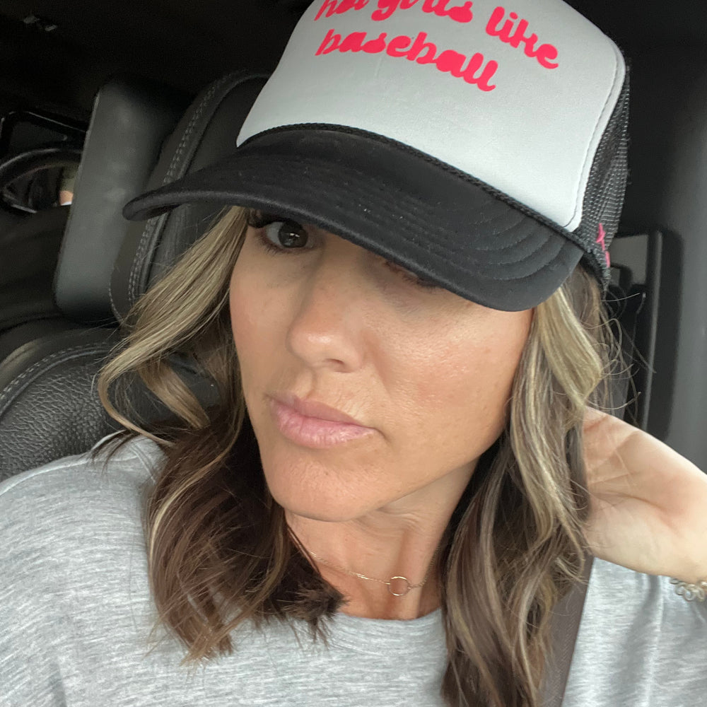 Hot Girls Like Baseball Trucker Hat