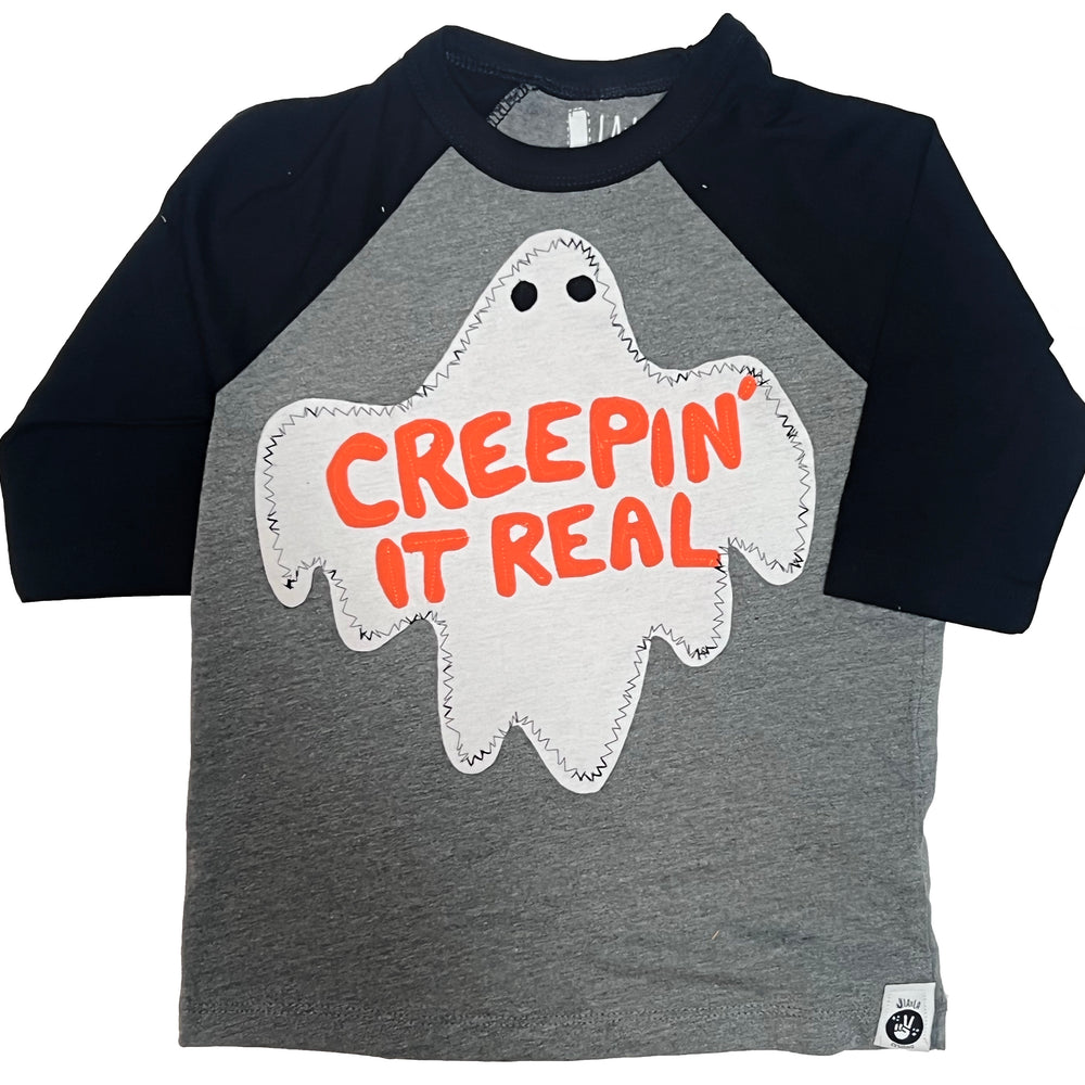 Kid's Halloween CREEPIN IT REAL Raglan T-Shirt