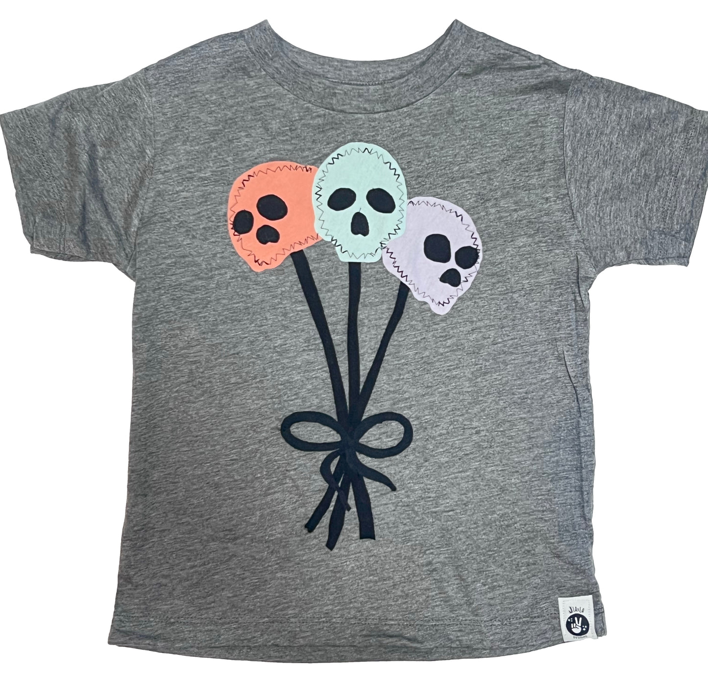 Kid's Halloween SKULL BALLOONS T-Shirt
